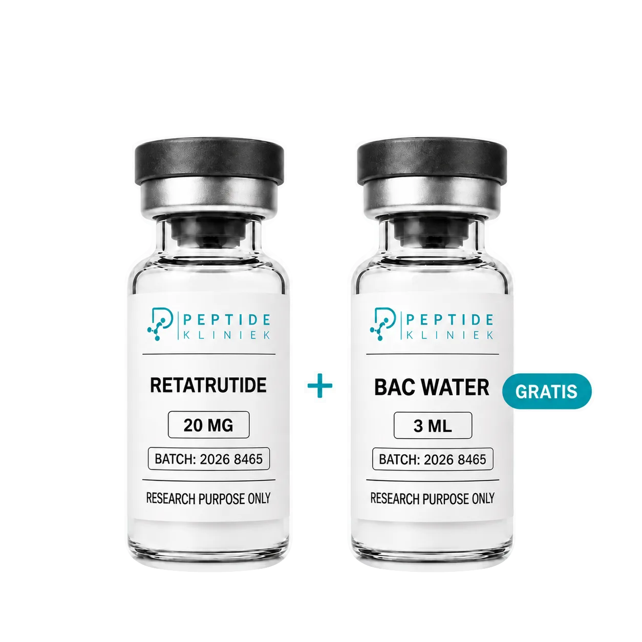 Retatrutide 20mg met gratis BAC Water 3 ml